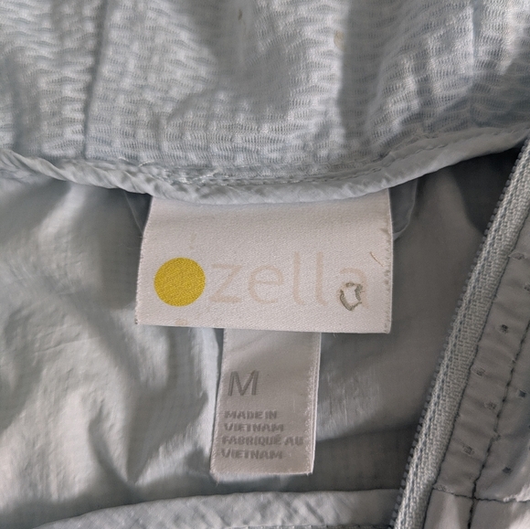 Zella Women's Superlight Water Resistant Hooded Windbreaker Running Sjy Blue M - Picture 9 of 12